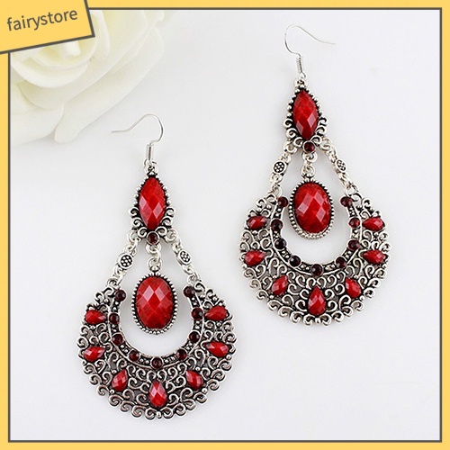 Bông Tai Hình Giọt Nước Đính Đá Thời Trang Dành Cho Cô Dâu