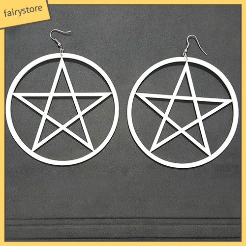 Bông Tai Hình Ngôi Sao Lớn Phong Cách Punk Vintage