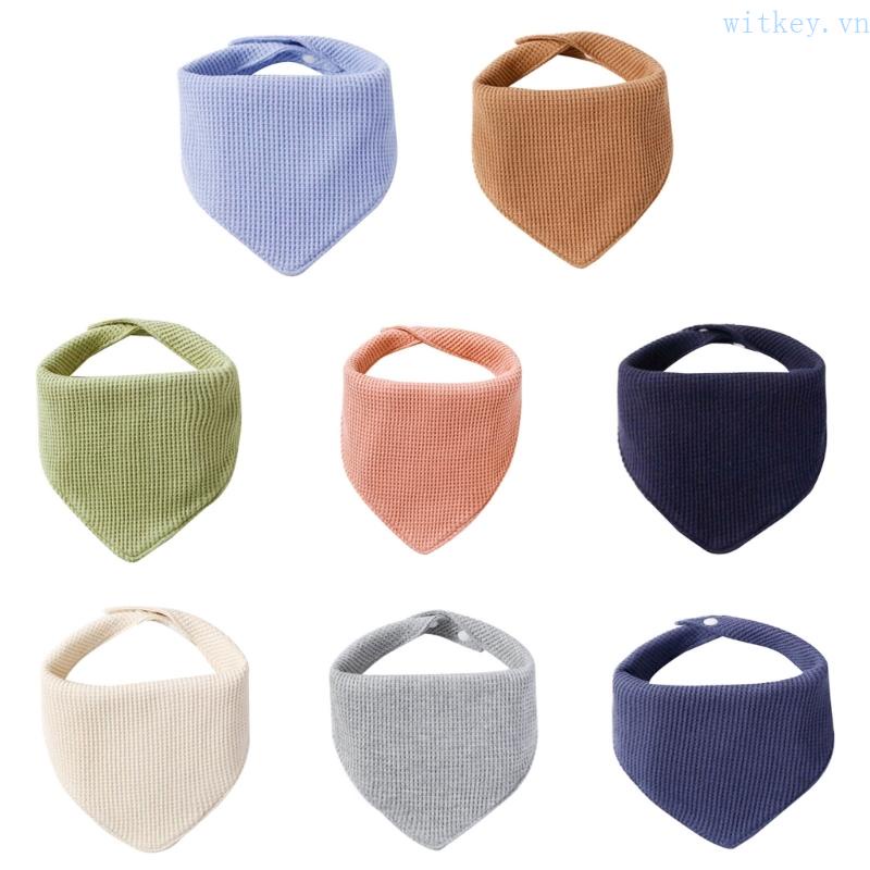 Yếm Ăn Hình Tam Giác Thấm Hút Tốt Tiện Dụng Cho Bé Từ 0-12 Tháng Tuổi