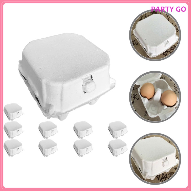 Set 10 Hộp Carton Đựng Trứng Để Tủ Lạnh Tiện Dụng