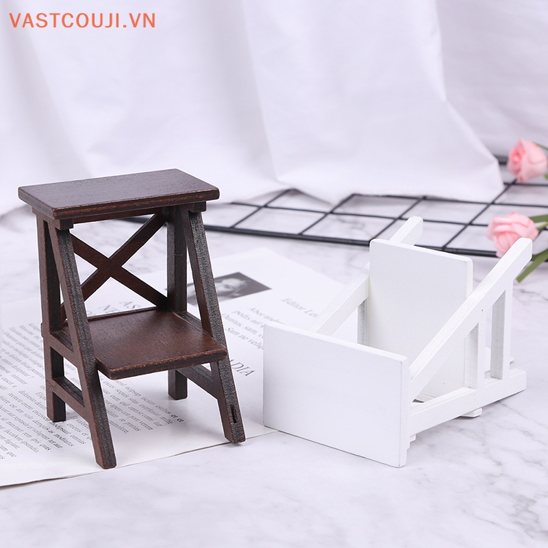 1 Mô Hình Kệ Gỗ Tỉ Lệ 1 / 12 Trang Trí Nhà Búp Bê