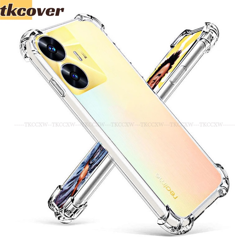 Ốp Điện Thoại Silicon Mềm Trong Suốt Cho Realme C53 C55 C35 C33 C30 C30S 10 9 Pro + GT Neo 5 SE 3 3T 2T 2 Pro Q5 Pro