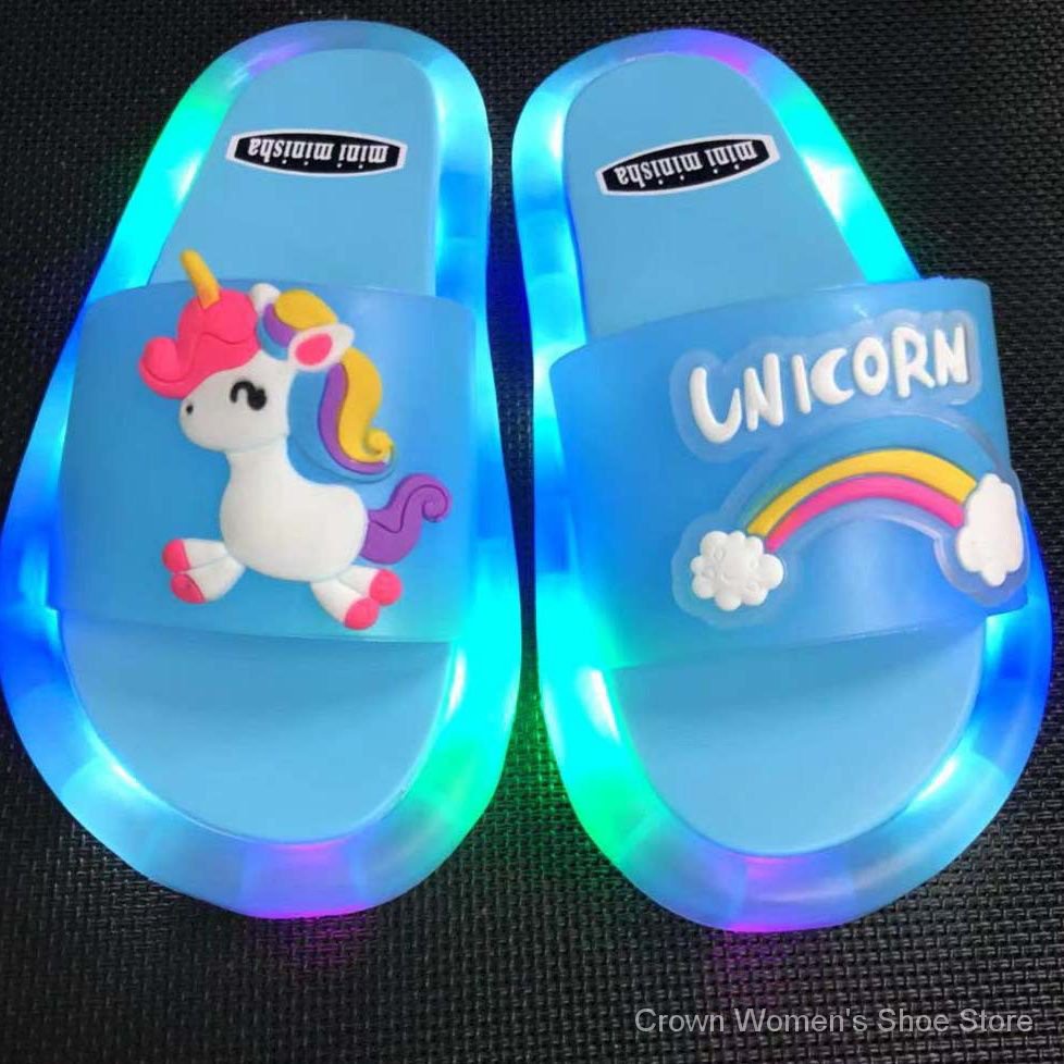 Dép Dạ Quang In Hình Kỳ Lân Dễ Thương Thời Trang 2023 3VYT