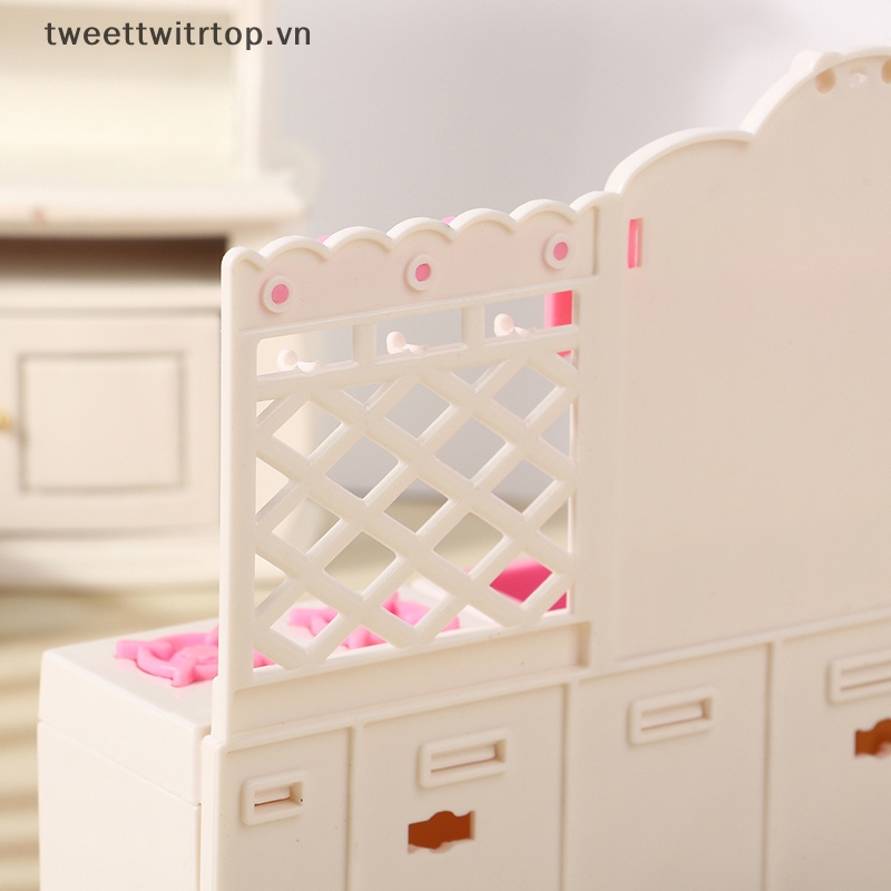 1 Bộ Bếp Lò Mini Trang Trí Nhà Búp Bê Tỉ Lệ 1: 12