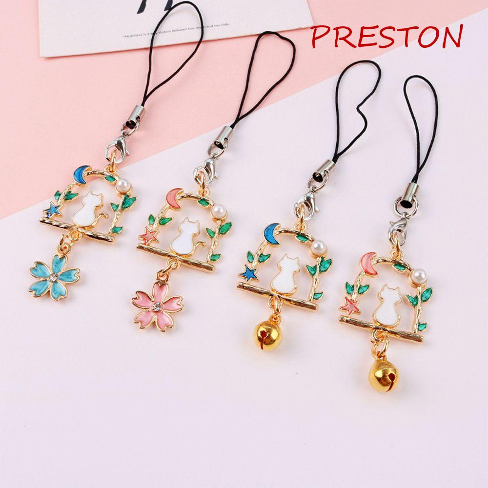 Móc Khóa Dây Treo Điện Thoại Hình Mèo Dễ Thương