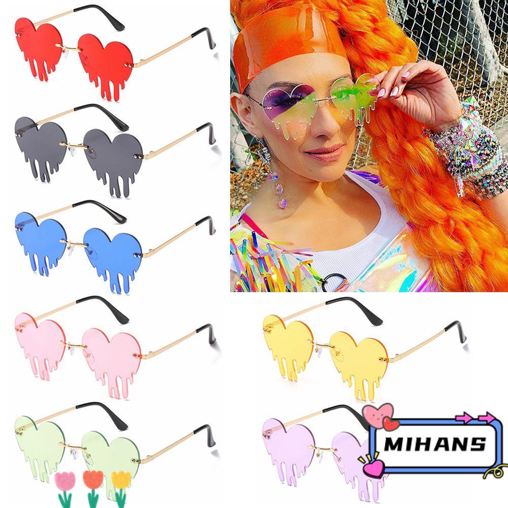 Kính Mát Hình Trái Tim Không Vành Chống Tia UV400