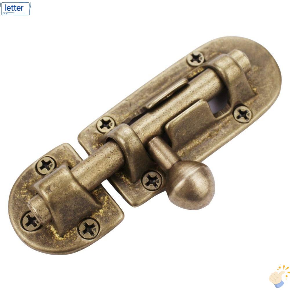 Chốt Cài Cửa Trượt Bằng Đồng Thau Cứng Kèm Ốc Vít Chắc Chắn