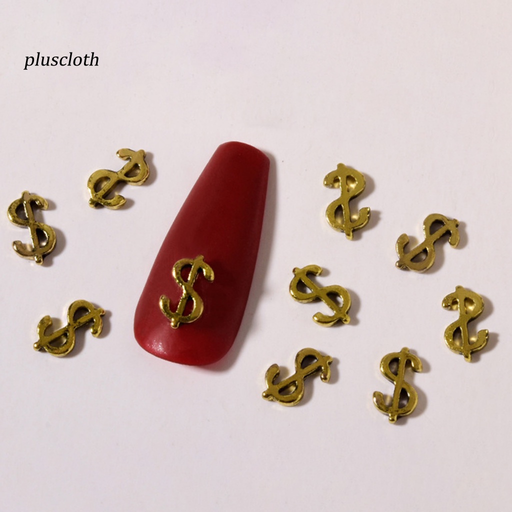 Set 10 Phụ Kiện Trang Trí Móng Tay Nghệ Thuật Hình Chú Hổ Bằng Hợp Kim