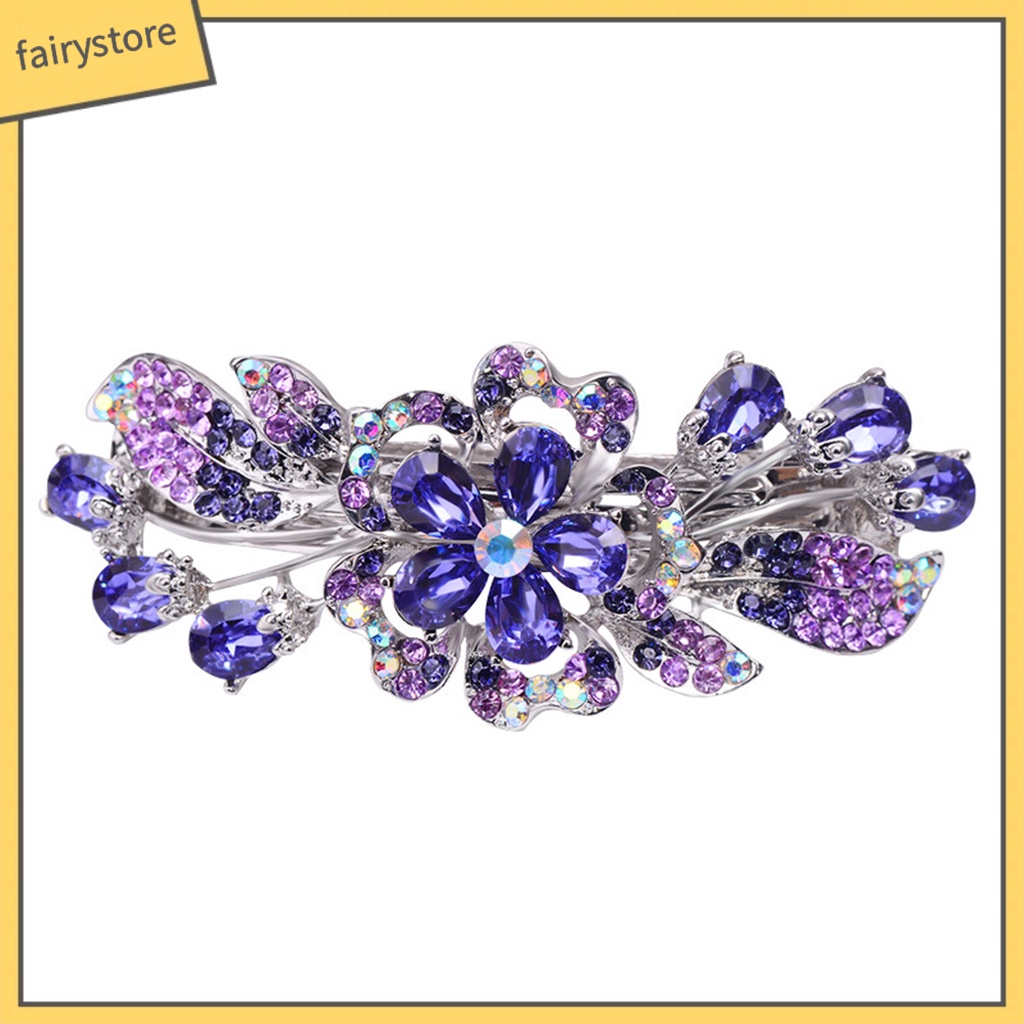 Kẹp Tóc Pha Lê Giả Chống Trượt Chống Biến Dạng Tiện Dụng