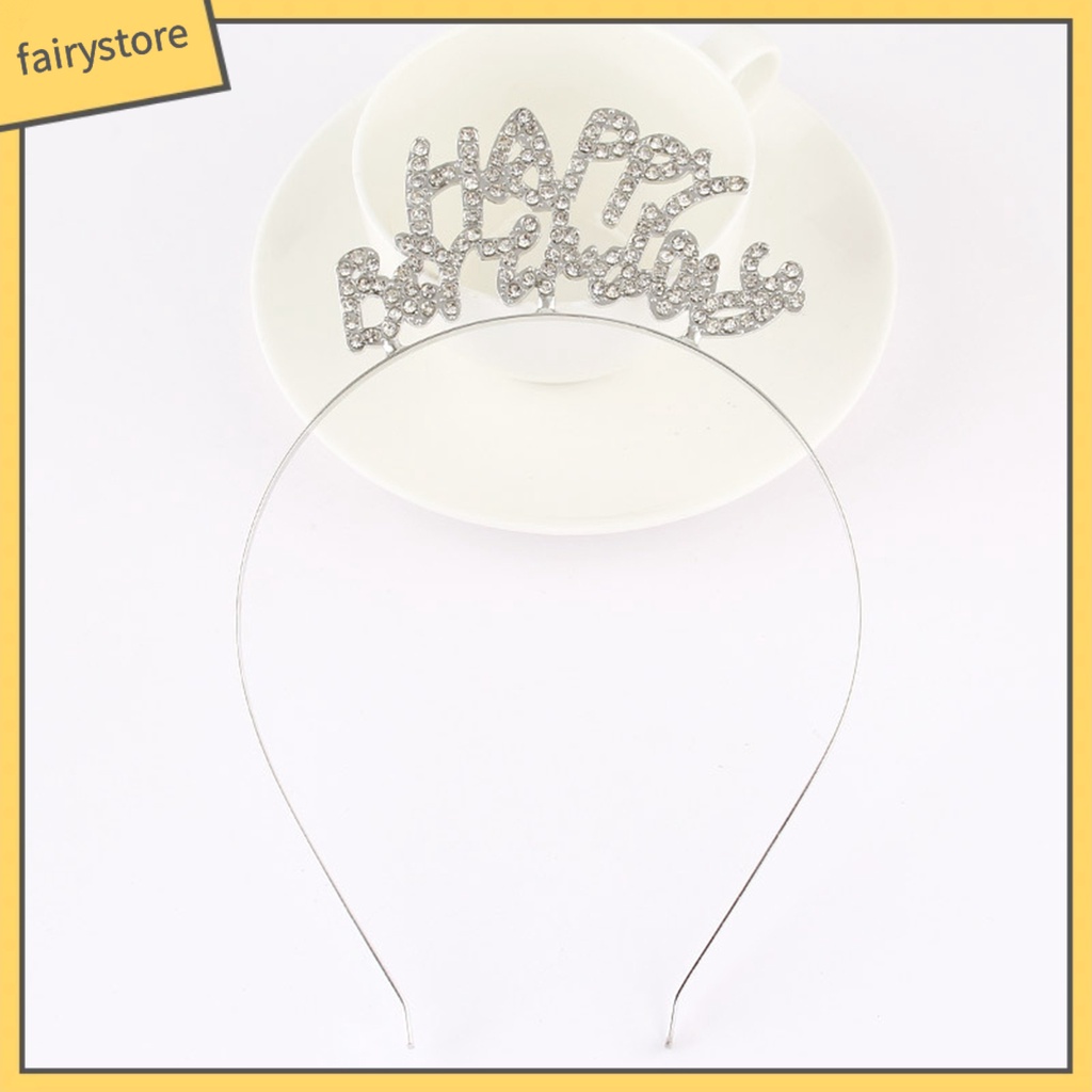 Băng Đô Cài Tóc Hình Vương Miện Bằng Hợp Kim Lấp Lánh Chống Gỉ Siêu Bền