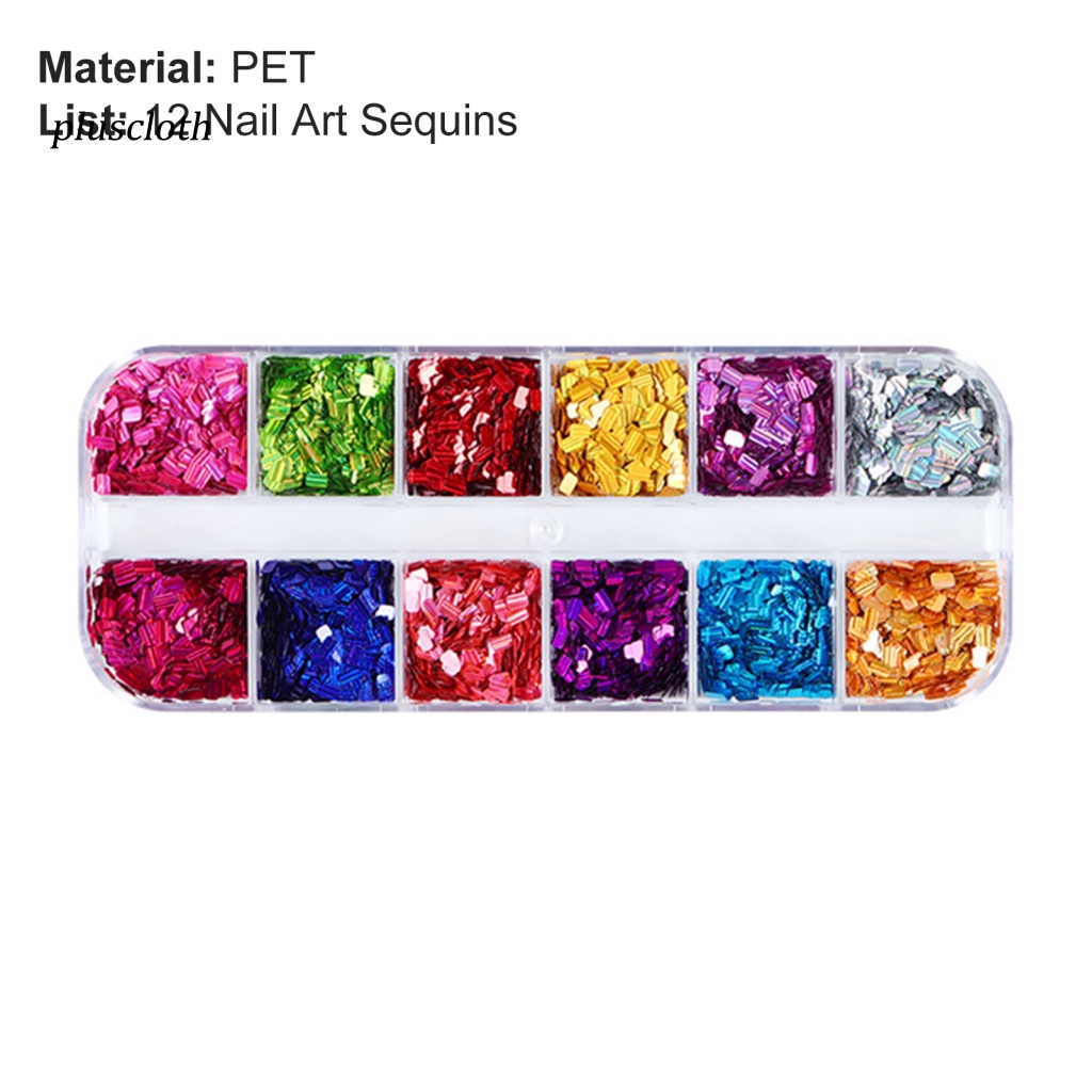 Hộp 12 Ngăn Đựng Phụ Kiện Trang Trí Móng Tay Cho Bé