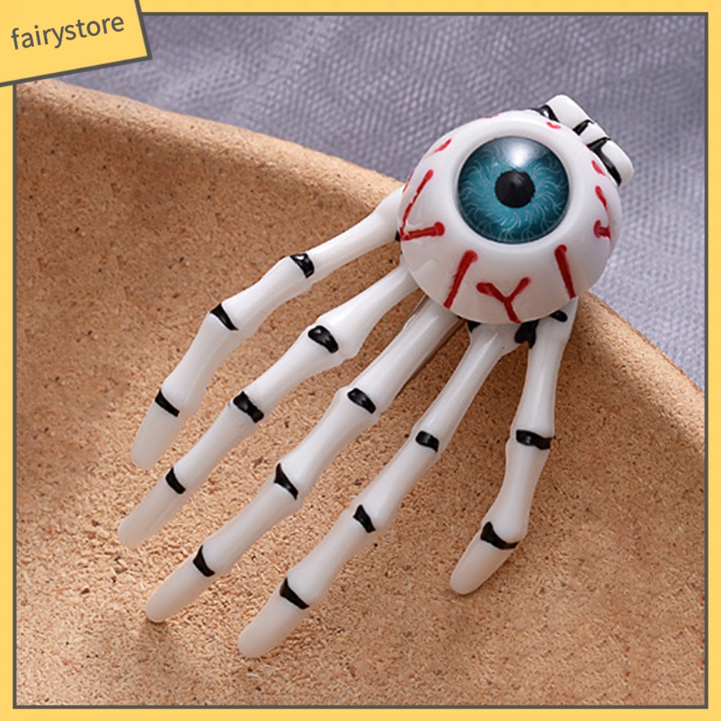 Kẹp Tóc Chống Trượt Màu Tương Phản Phong Cách Halloween Độc Đáo