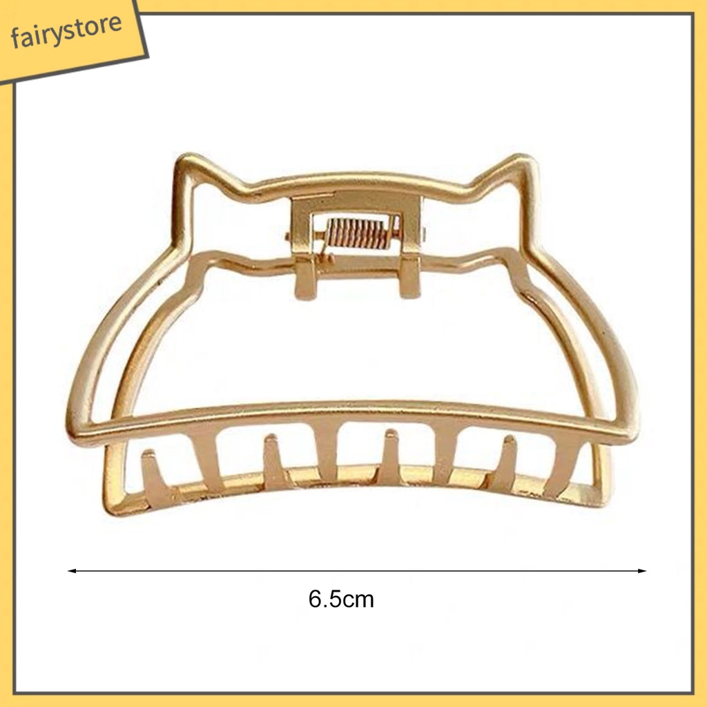 Kẹp Tóc Hình Vỏ Sò Màu Vàng Thời Trang Đơn Giản