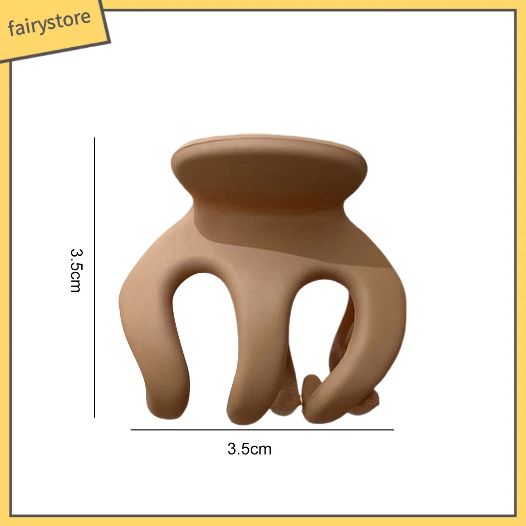 Kẹp Tóc Càng Cua Chống Trượt Màu Sắc Trơn Đơn Giản Cho Nữ