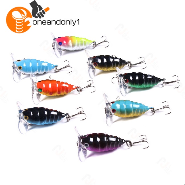 Mồi Câu Cá Giả Hình Côn Trùng Nhiều Màu Sắc 4.4g Dài 4cm