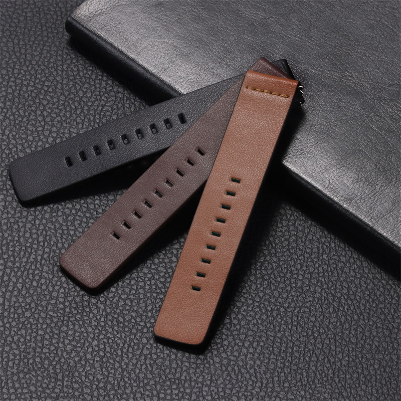 Dây Đeo Bằng Da Thật 18mm 20mm 22mm 24mm Cho Đồng Hồ Thông Minh Samsung Galaxy Iwatch 3 4 Classic 42mm 46mm