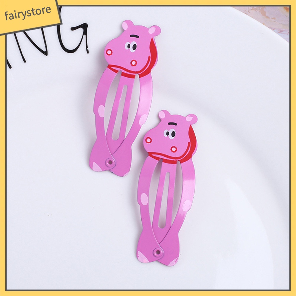 Set 10 Kẹp Tóc Hoạt Hình Xinh Xắn Cho Bé Gái