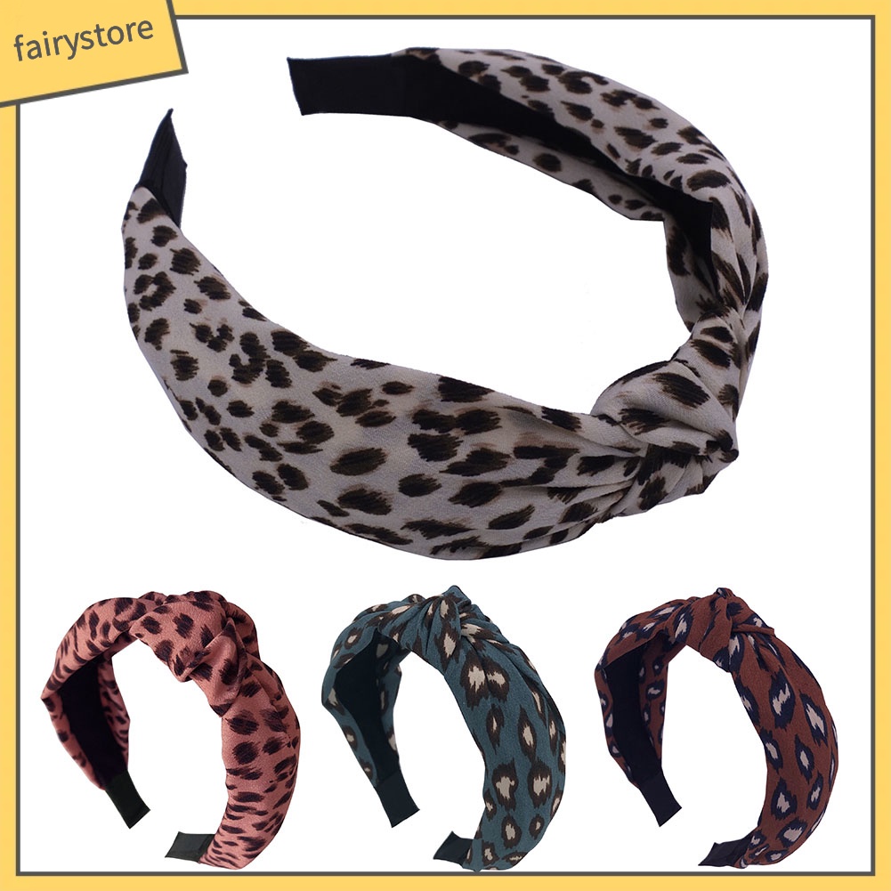 Băng Đô Họa Tiết Da Báo Thời Trang Dành Cho Nữ