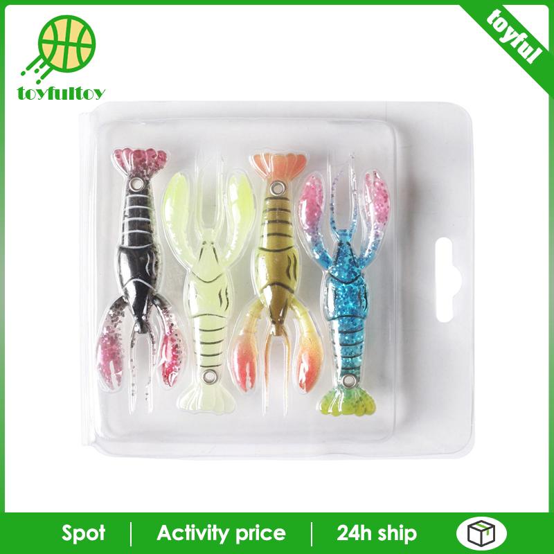 Set 4 Mồi Giả Nhử Cá Hình Bạch Tuộc Chuyên Dụng