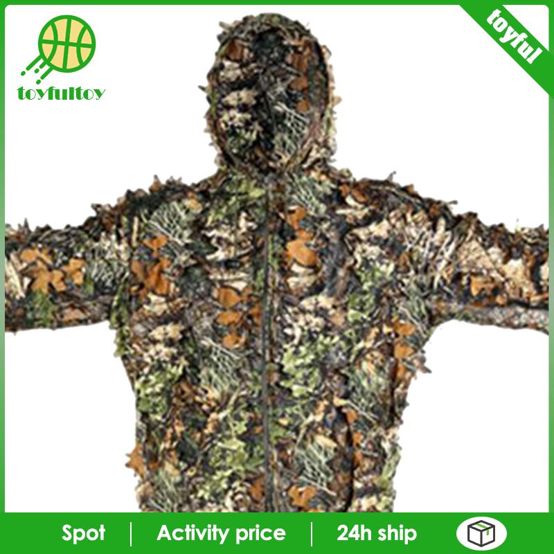 Bộ Đồ Hóa Trang Ghillie Thoáng Khí Có Mũ Trùm Tiện Dụng