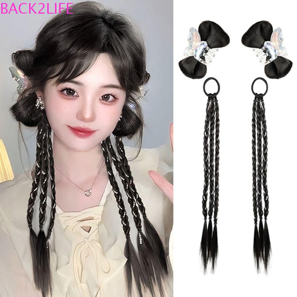 Dây Buộc Tóc Đuôi Ngựa Giả Y2K Y2K Bằng Sợi Tổng Hợp Dành Cho Nữ