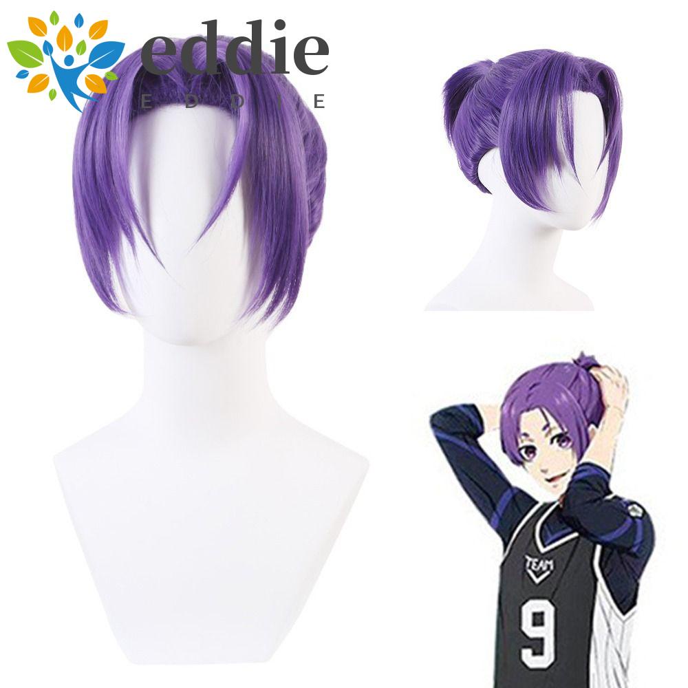 Tóc Giả 26EDIE Reo Mikage Dáng Thẳng Bằng Sợi Tổng Hợp Màu Xanh Dương Chịu Nhiệt Cao Hóa Trang Halloween