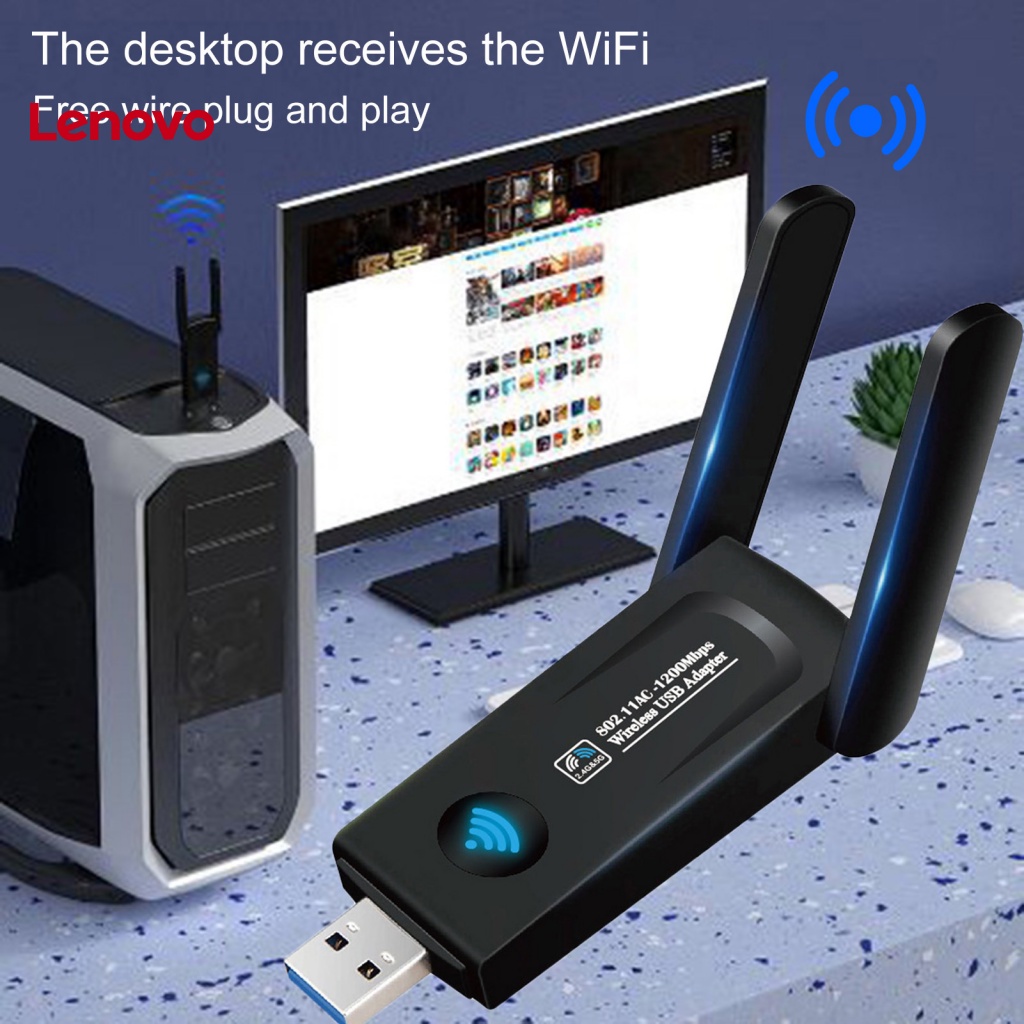 Usb WiFi Mini Tốc Độ Cao Kết Nối Nhanh 2.4G / 5G Giao Diện USB 3.0 Hình Hoa Hướng Dương