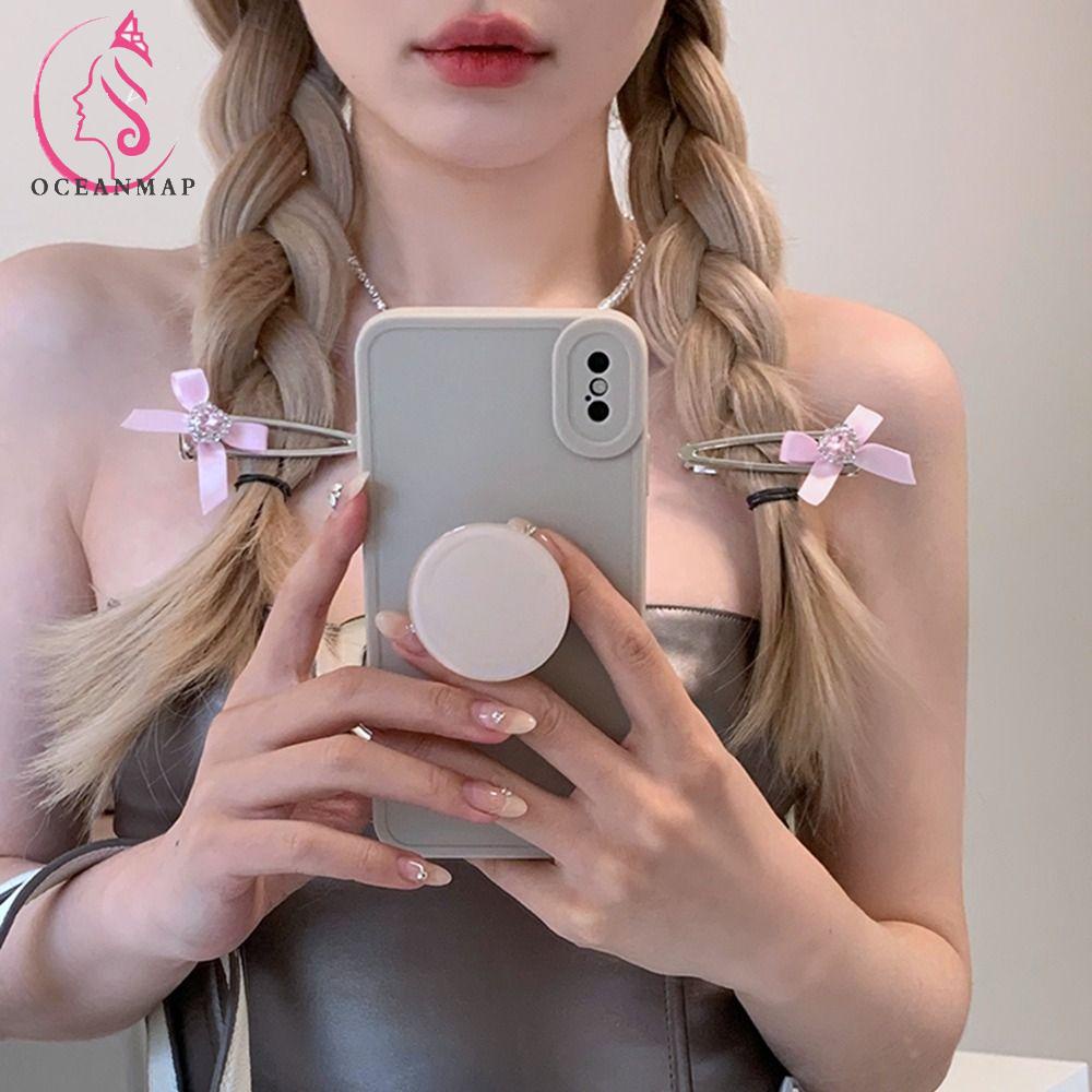 Kẹp Tóc Nơ Nhỏ Nhắn Dễ Thương Dành Cho Bé Y2K|Kẹp Tóc Họa Tiết Hình Học Độc Đáo Cho Nữ