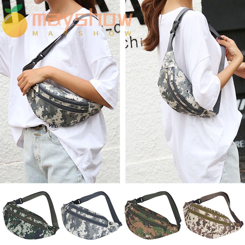 Túi Canvas Thể Thao Đeo Hông Có Khóa Kéo Cho Nam