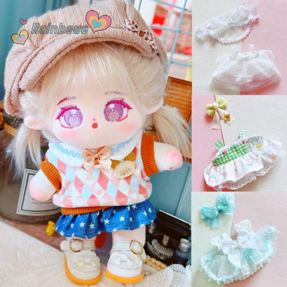 Đầm Xòe Chất Lượng Cao In Họa Tiết Cầu Vồng Dễ Thương Dành Cho Búp Bê EXO / Idol