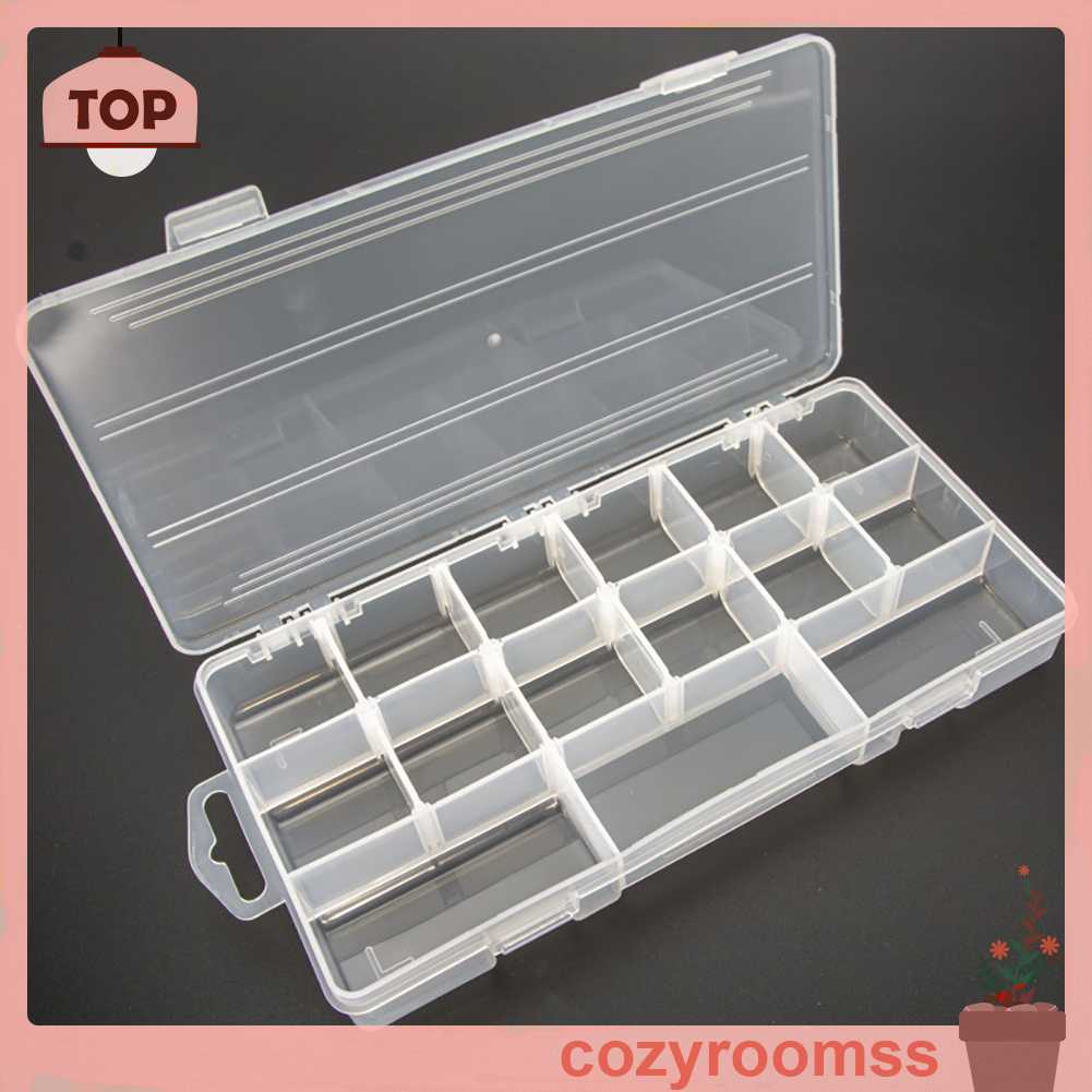 Hộp Nhựa 15 Ngăn Đựng Lưỡi Câu Cá Tiện Lợi