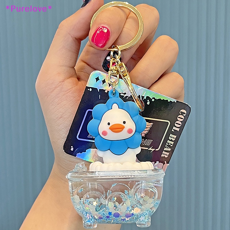 Móc Chìa Khóa Dạng Lỏng Họa Tiết Hoạt Hình Dễ Thương Mới