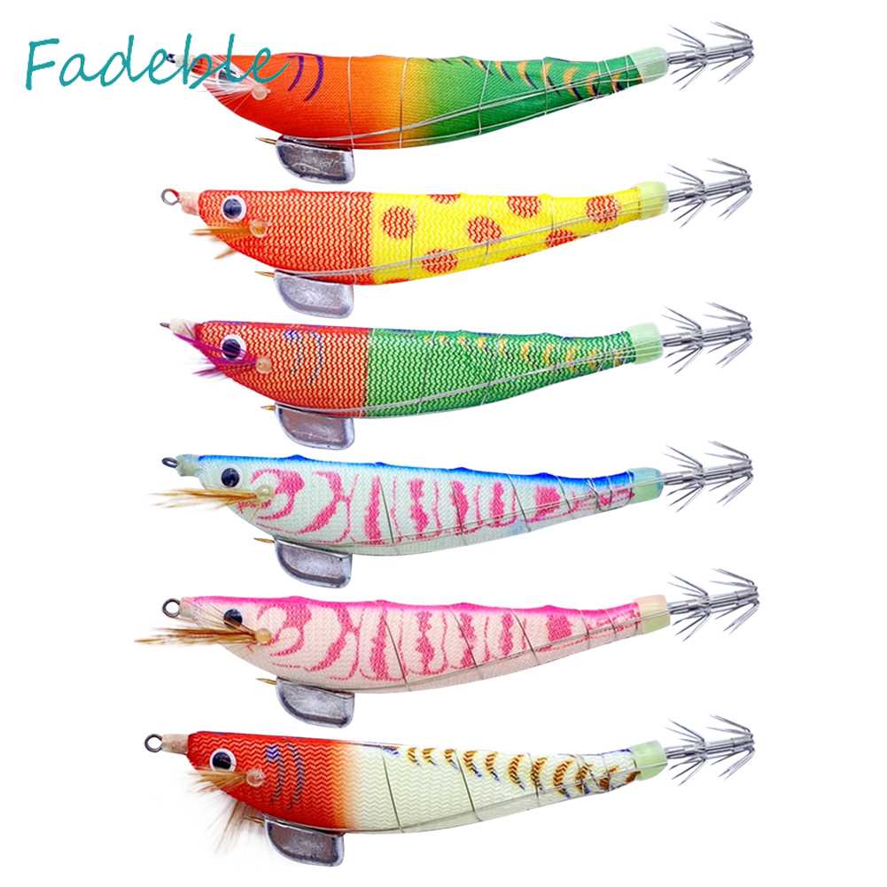 Mồi Câu Cá Giả Hình Tôm Bằng Gỗ Phát Quang Kích Thước 100mm 12g