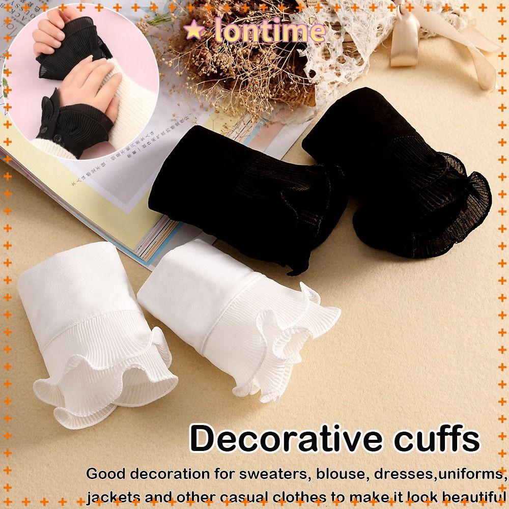 1 Cặp Găng Tay Giả Viền Bèo Thời Trang