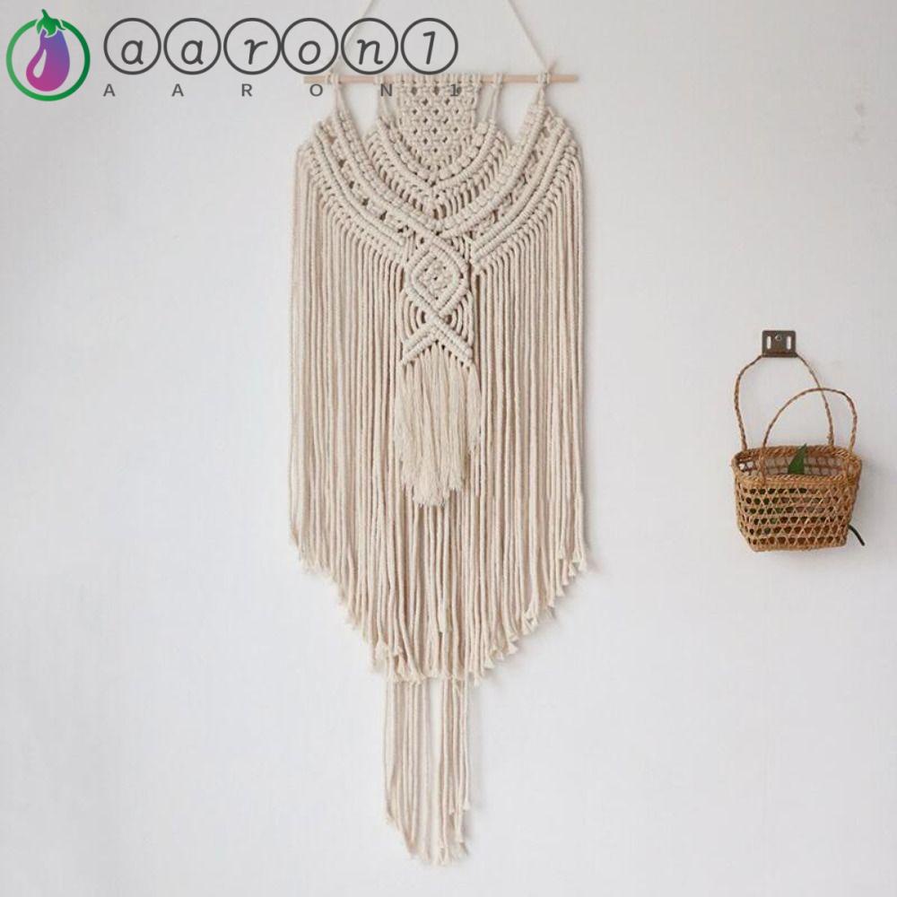 Aaron1 Phụ Kiện Treo Tường Trang Trí Phòng Ngủ / Phông Nền Tv Hình Trái Tim Phối Tua Rua Thân Thiện Với Môi Tr