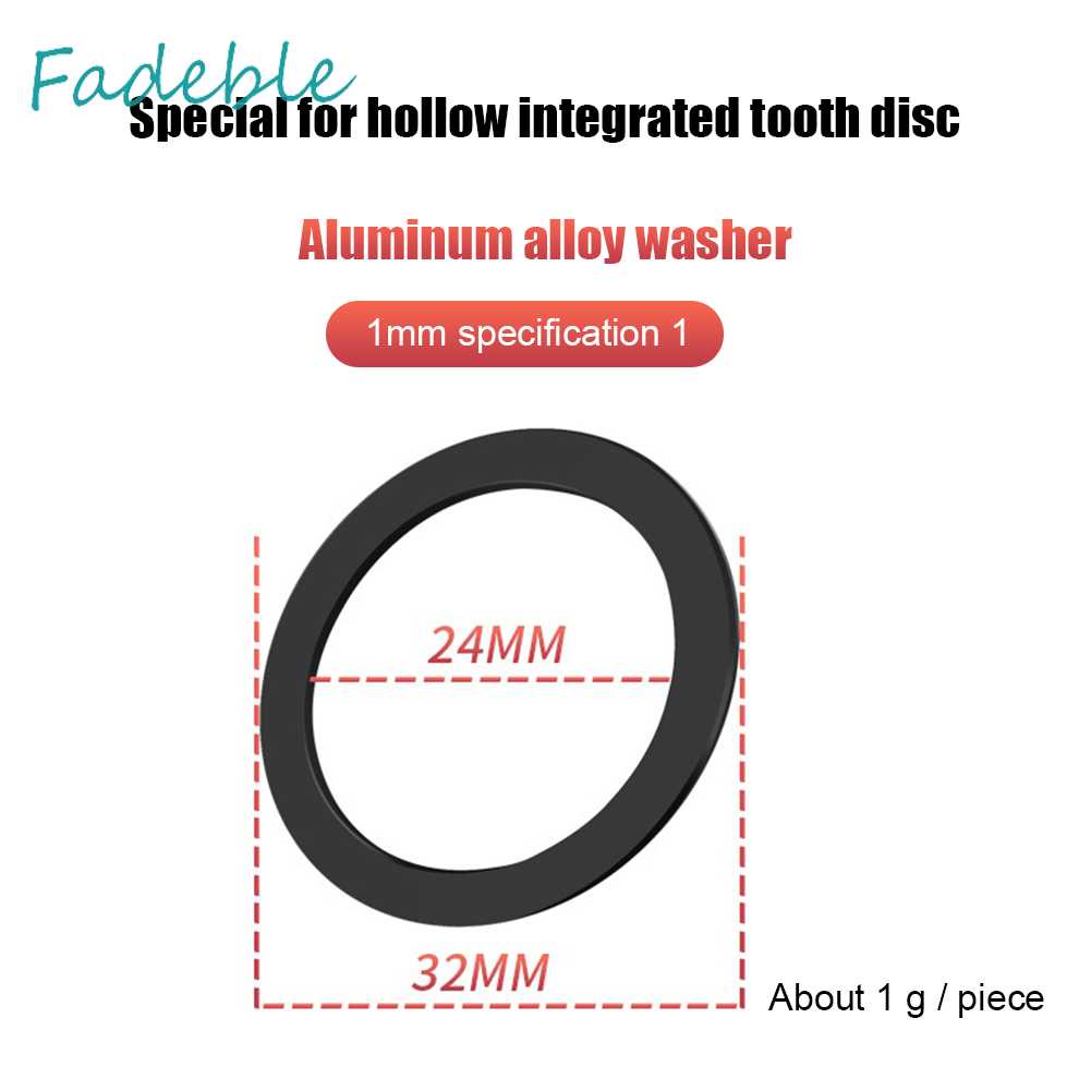 One Bộ Đệm Đĩa Rửa Xe Đạp Bằng Hợp Kim Nhôm