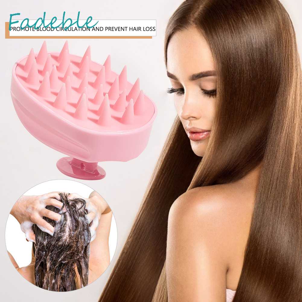 Lược Silicone Massage Da Đầu Khi Tắm