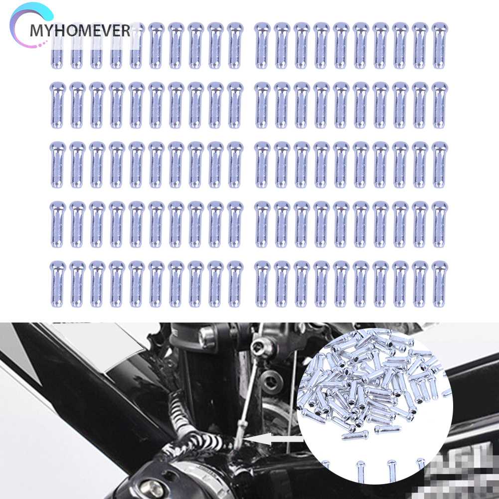 Set 200 Đầu Bọc Dây Phanh Xe Đạp Bằng Nhôm