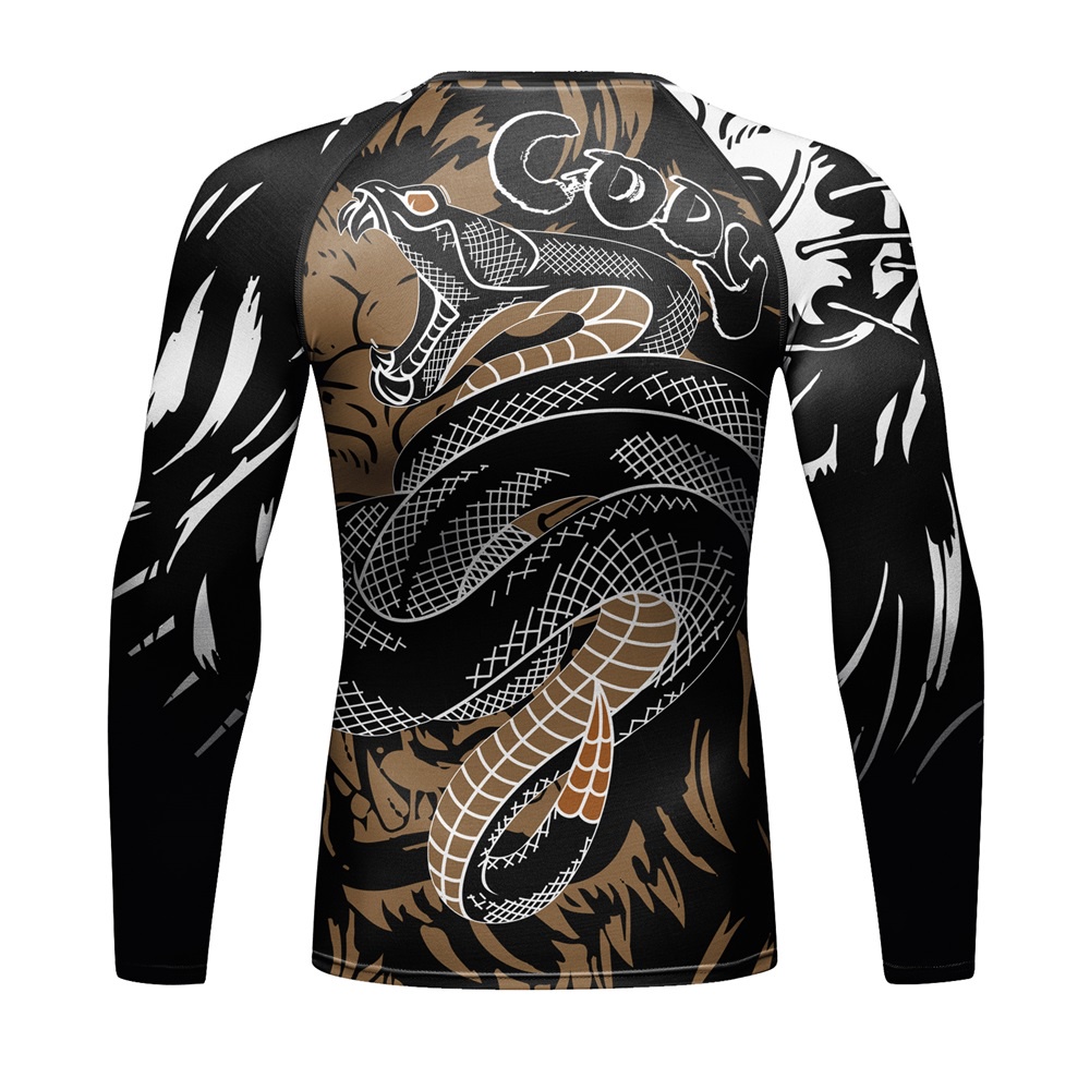 Áo Thun Thể Thao In Hình Jiu Jitsu Rashguard Cho Nam