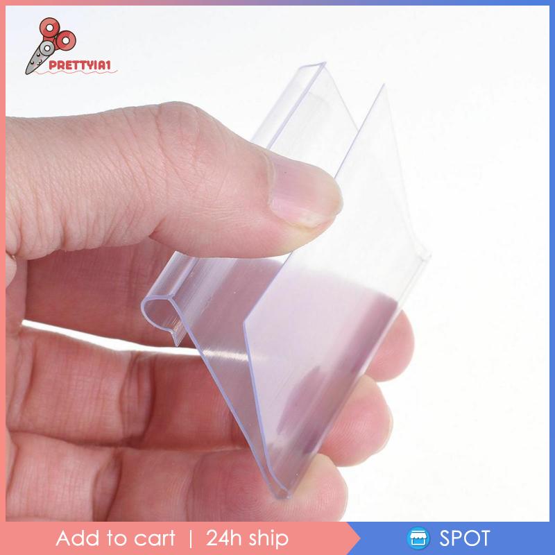 [Prettyia1] Set 2 Giá Đỡ Nhãn Màu Trong Suốt Kích Thước 60x42mm