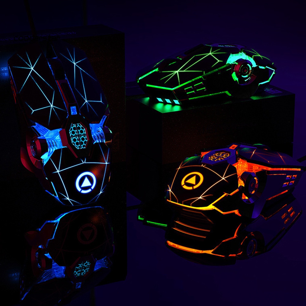 Chuột Máy Tính Có Dây 7 Nút Bấm Và Đèn LED Dùng Để Chơi Game