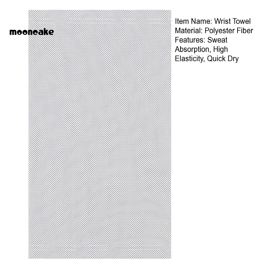 < Mooncake > Khăn Lau Cổ Tay Thể Thao Làm Mát Màu Trơn Thoải Mái