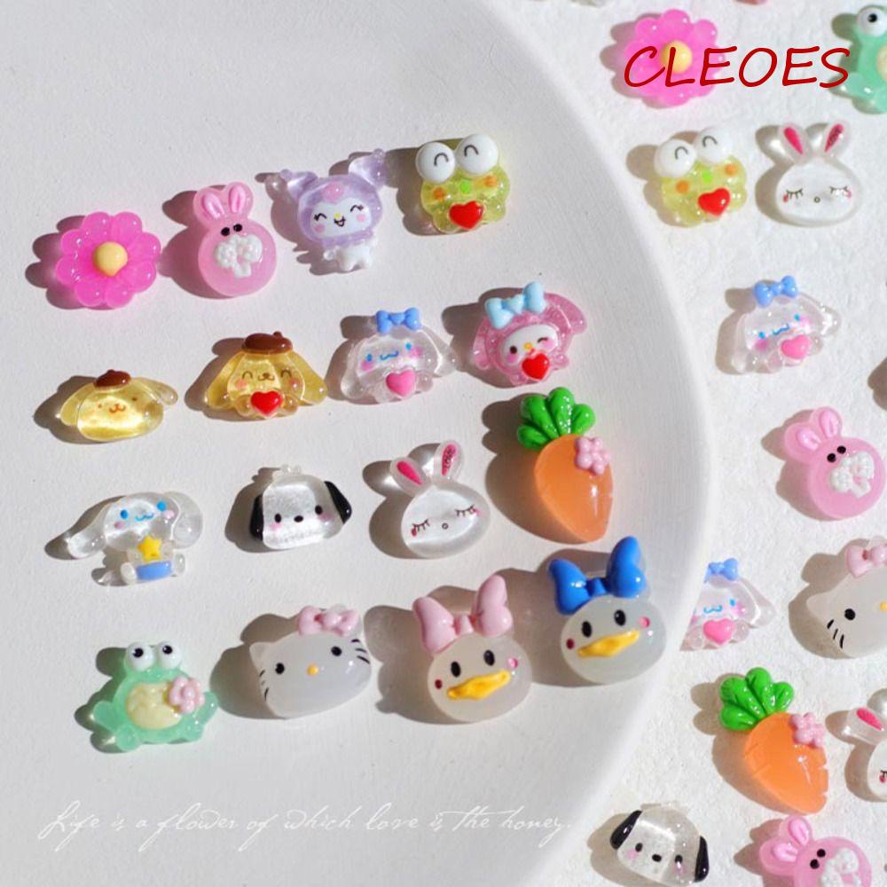 Set 10 Phụ Kiện Trang Trí Móng Tay 3D Dễ Thương