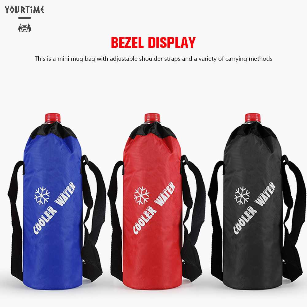 Túi Đựng Bình Nước Làm Mát Bằng Lá Nhôm Siêu Bền Tiện Dụng Mang Theo Du Lịch Cắm