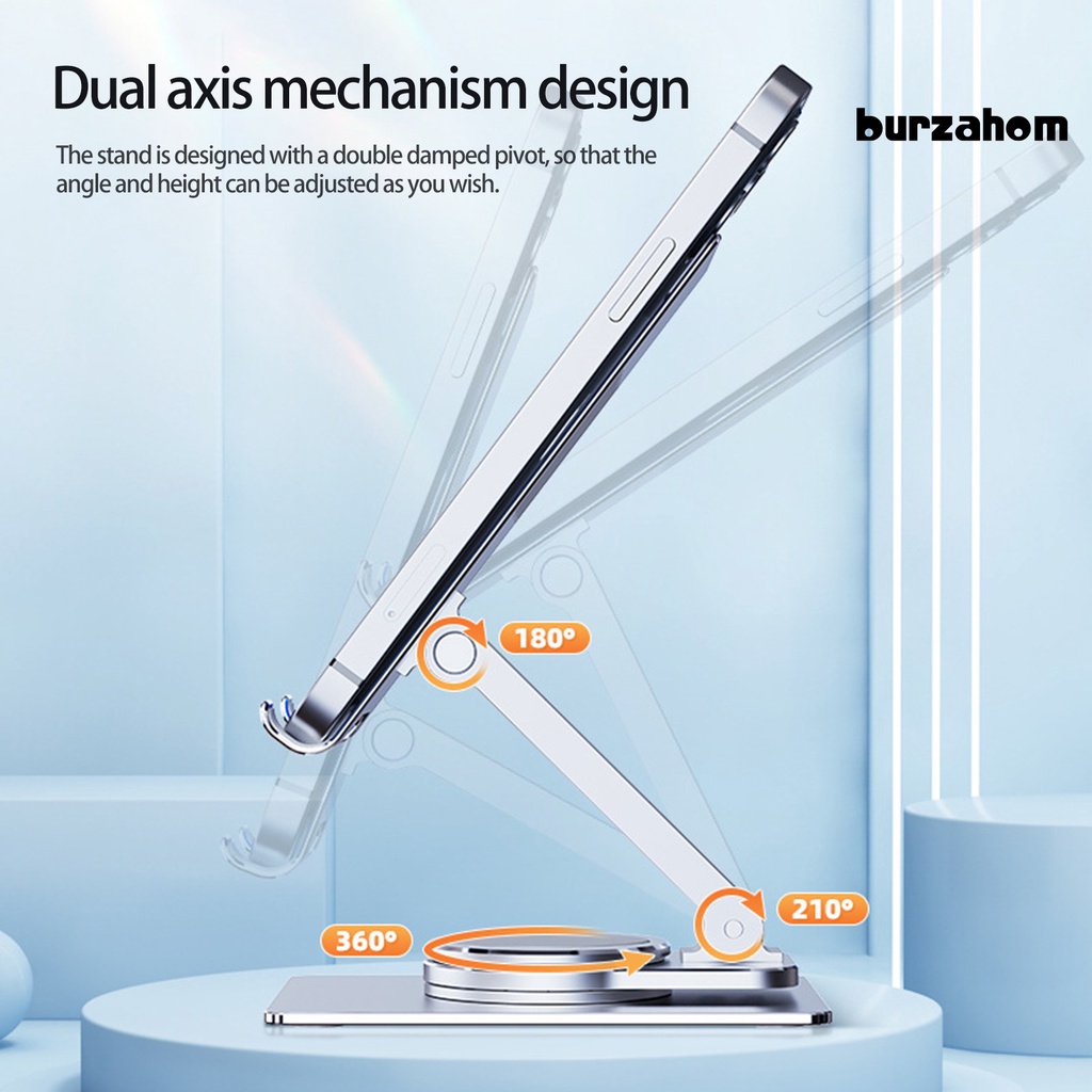 Giá Đỡ Điện Thoại / Máy Tính Bảng Để Bàn Bằng Hợp Kim Nhôm Xoay 360 Độ Tùy Chỉnh Tiện Dụng