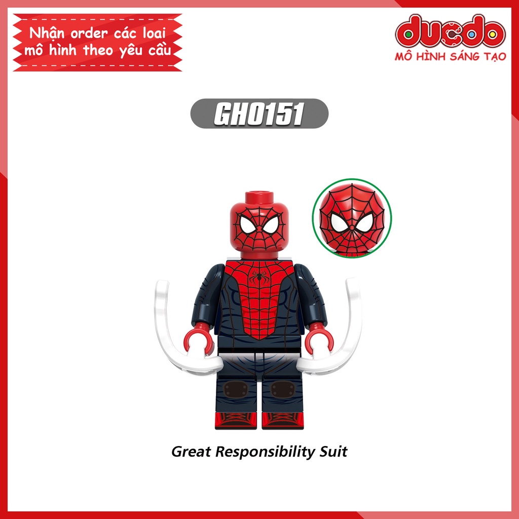 Minifigures các nhân vật Người nhện Spider Man - Đồ chơi Lắp ghép Xếp hình Mô hình Mini Iron Man XINH G0120