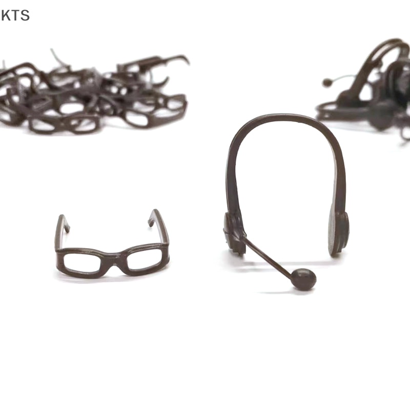 Kts Bộ Kính Mắt 5 Kính + 5 Tai Nghe Dành Cho Búp Bê Tỉ Lệ 1: 6