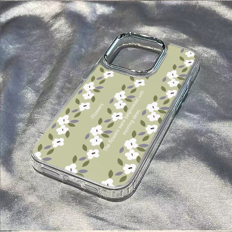 ✅Ốp Điện Thoại Mềm Chống Sốc Họa Tiết Hoa Đơn Giản Cho Iphone 14promax 81113iPhone127 14promax