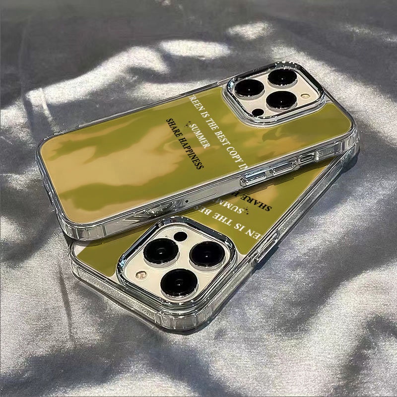 ✅Ốp Điện Thoại Màu Matcha Mềm Chống Sốc 137 8 max14pro iPhone1211 7XEW