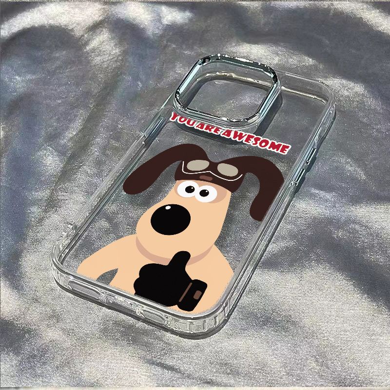✅Ốp Điện Thoại Mềm Chống Sốc In Hình Chú Chó Bay Đơn Giản Cho Iphone 81114promax 7 12 13plus